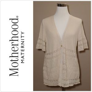 🔴$5 Motherhood Cream Cardigan